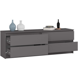 Comoda Akord K160 4SZ (Graphite Grey) Thumb