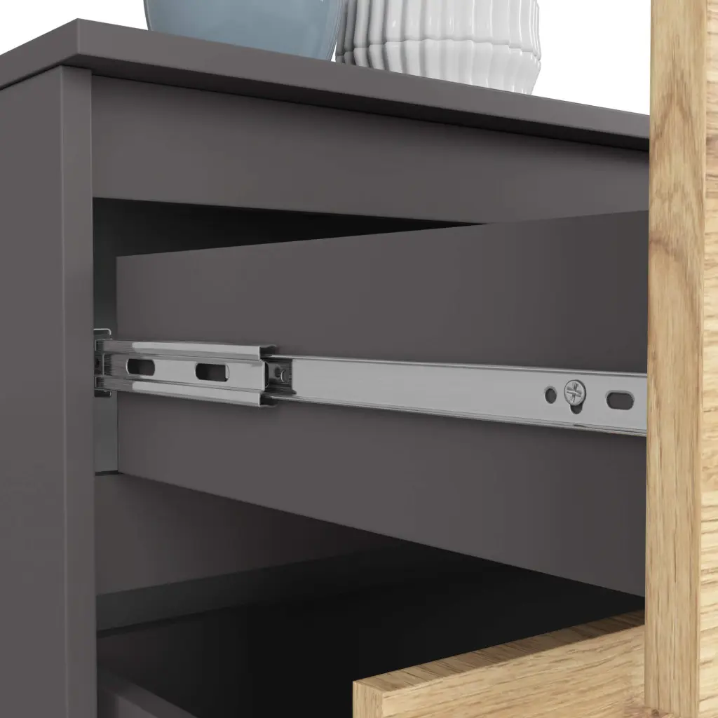 Комод Akord K160 4SZ (Graphite Grey/Artisan Oak)