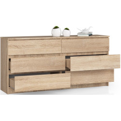Comoda Akord K160 6SZ (Sonoma Oak) Thumb