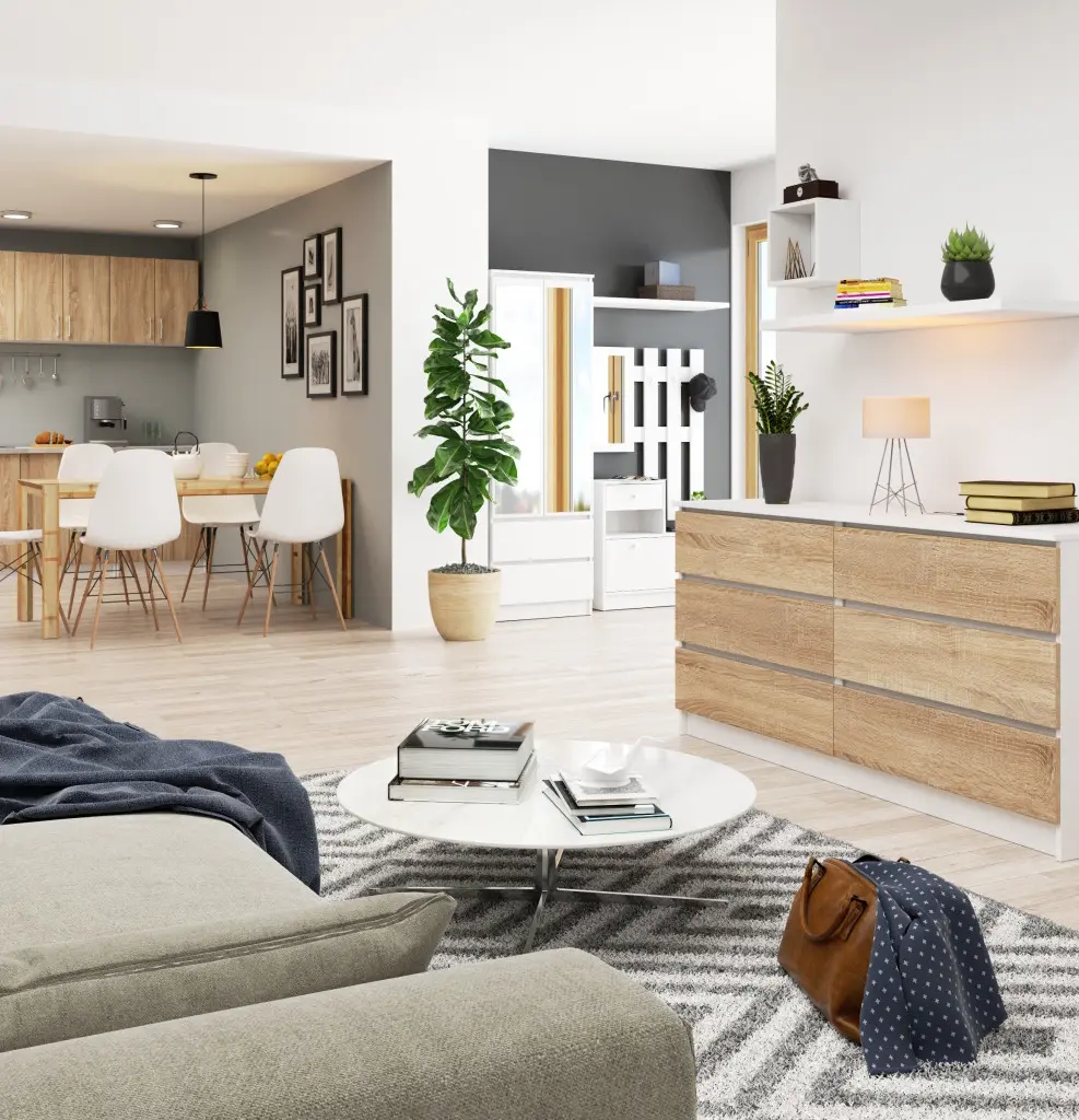 Комод Akord K160 6SZ (Sonoma/White)