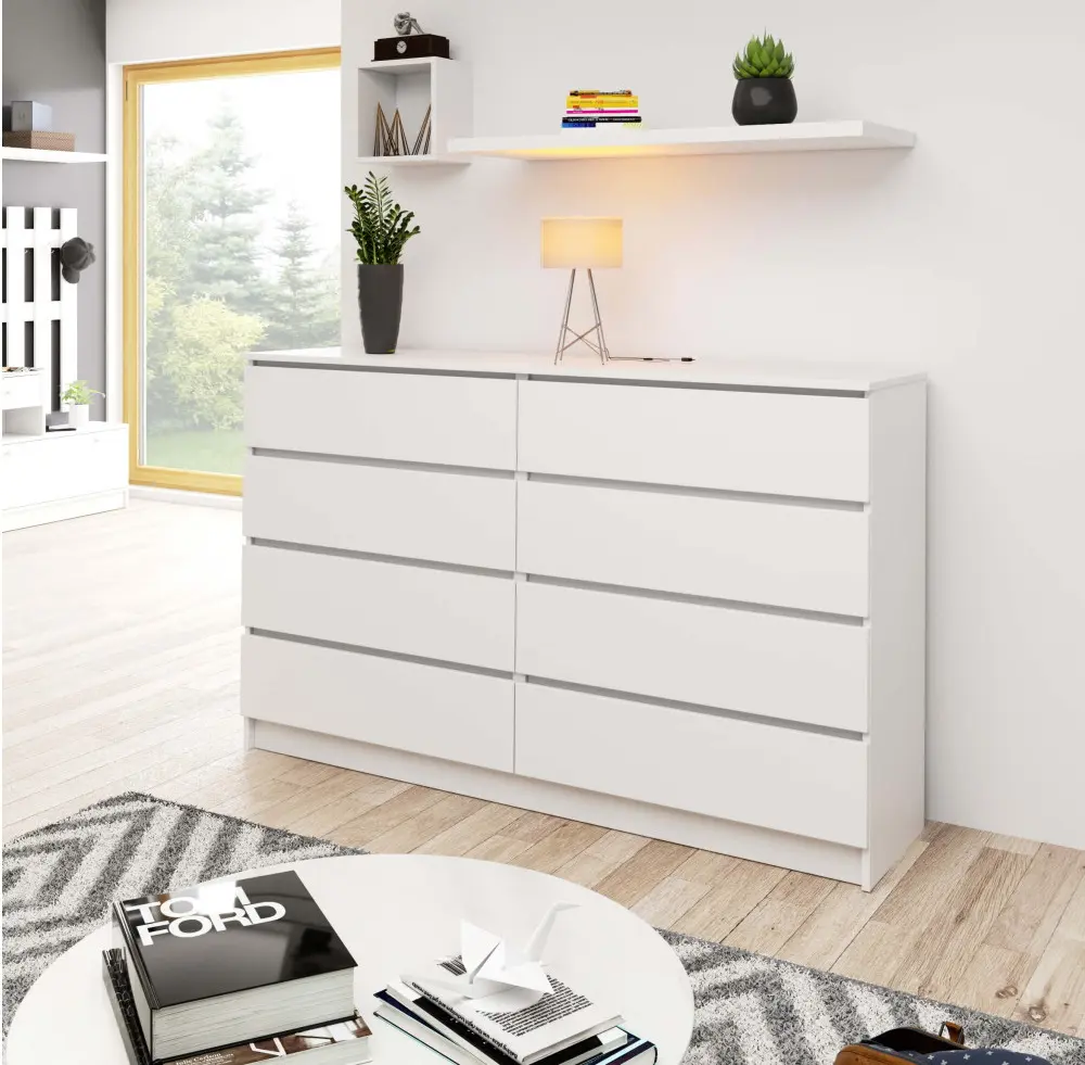 Comoda Akord K160 8SZ (White)