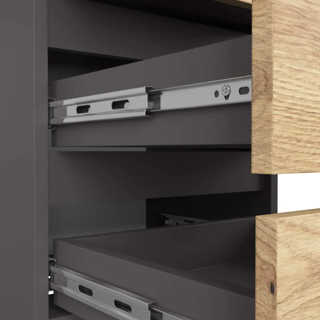 Комод Akord K40 3SZ (Artisan Oak/Graphite Grey)