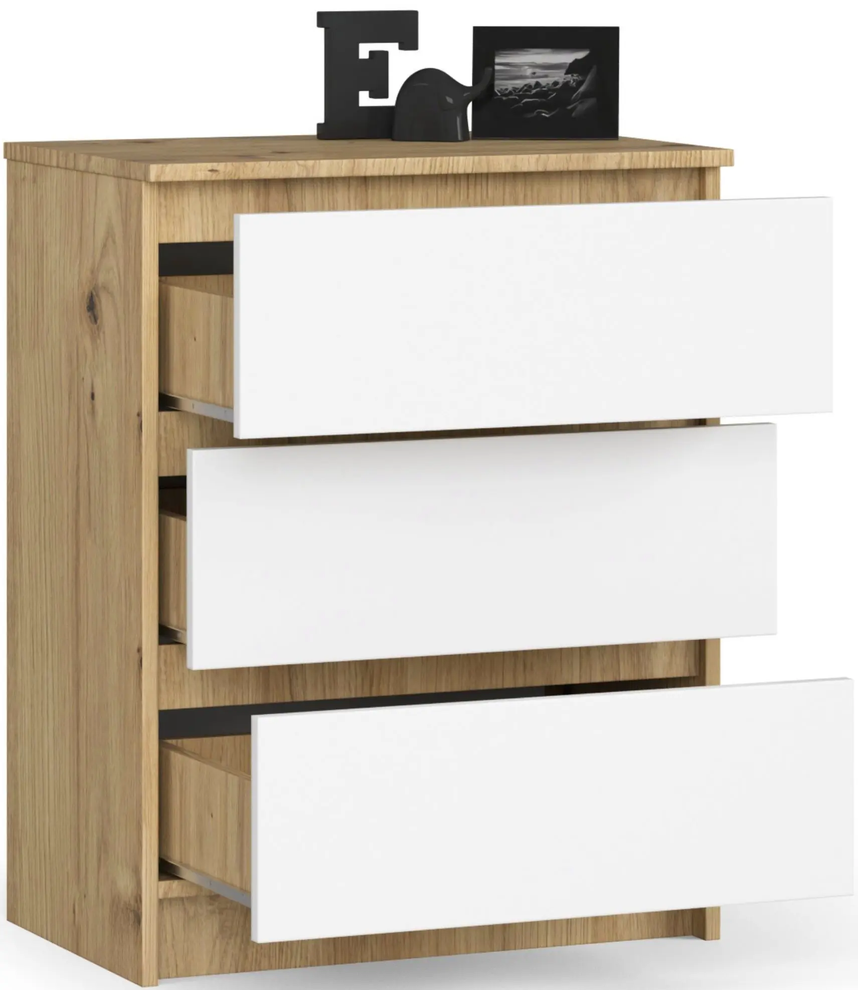 Комод Akord K60 3SZ (Artisan Oak/White)