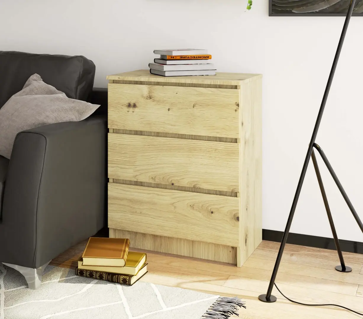 Комод Akord K60 3SZ (Artisan Oak)