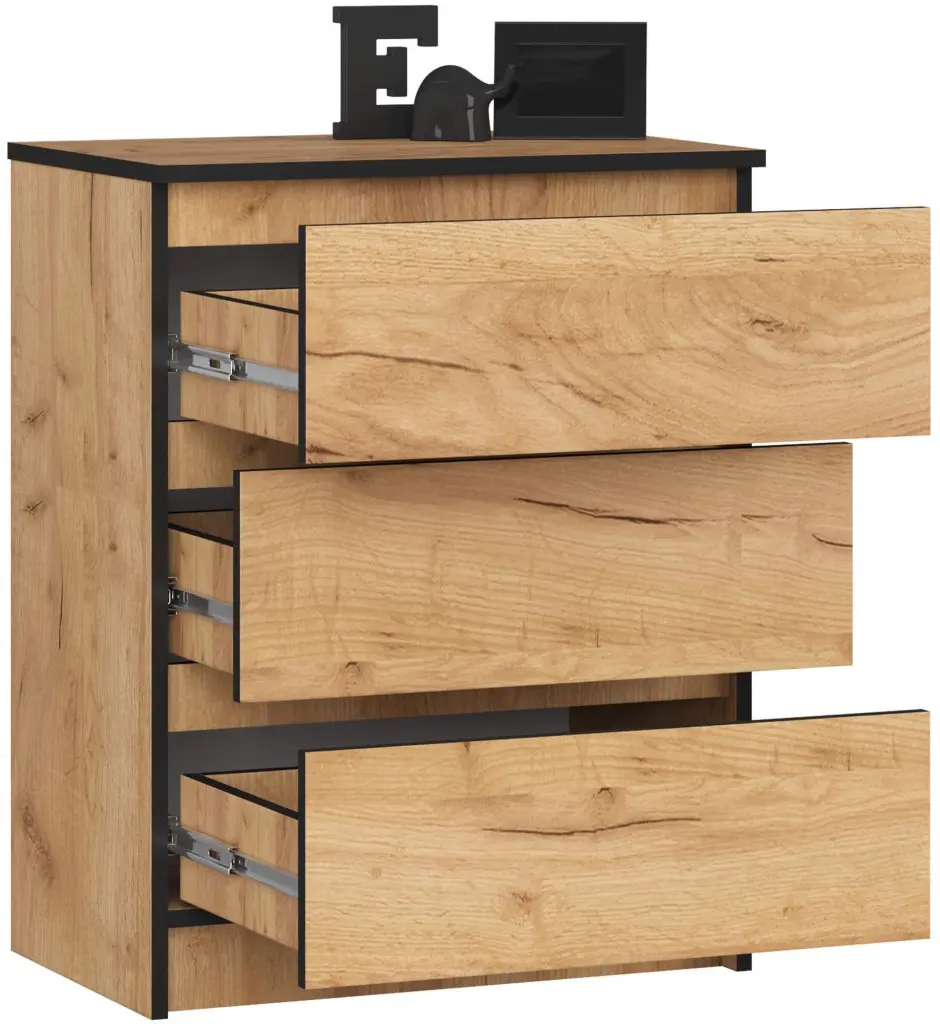 Comoda Akord K60 3SZ (Craft Oak)