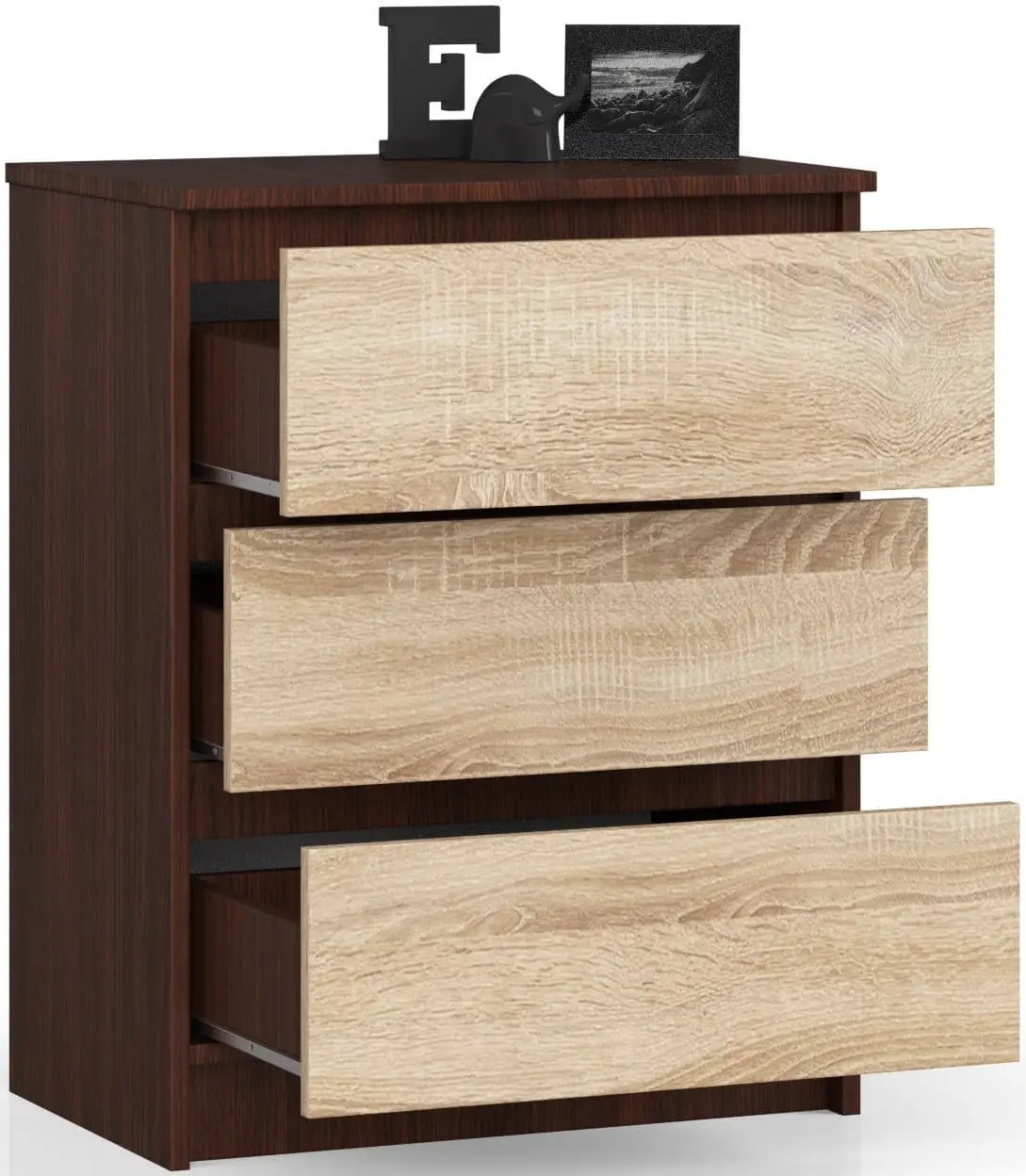 Comoda Akord K60 3SZ (Wenge/Sonoma Oak) - 4