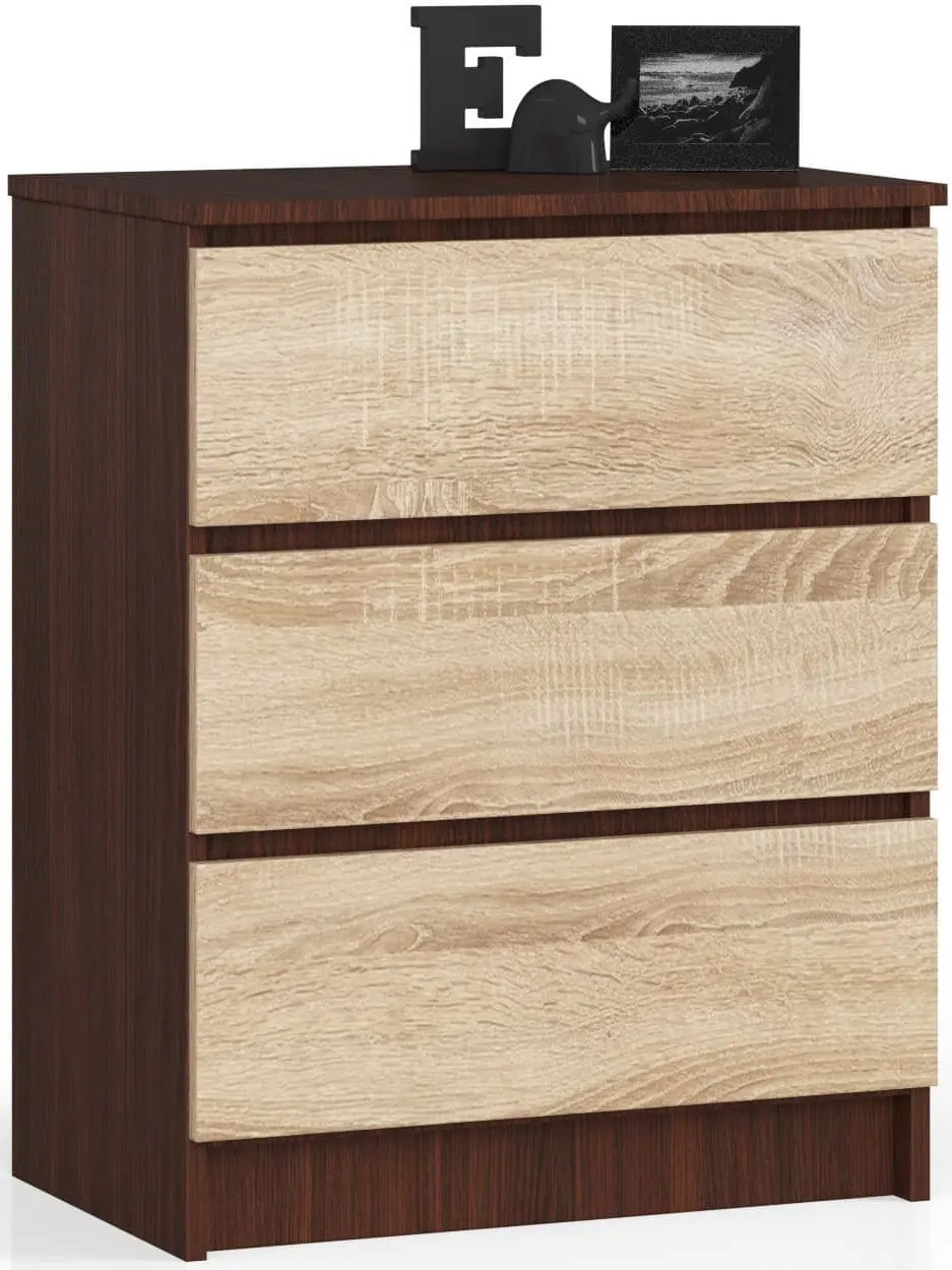 Comoda Akord K60 3SZ (Wenge/Sonoma Oak) - 5