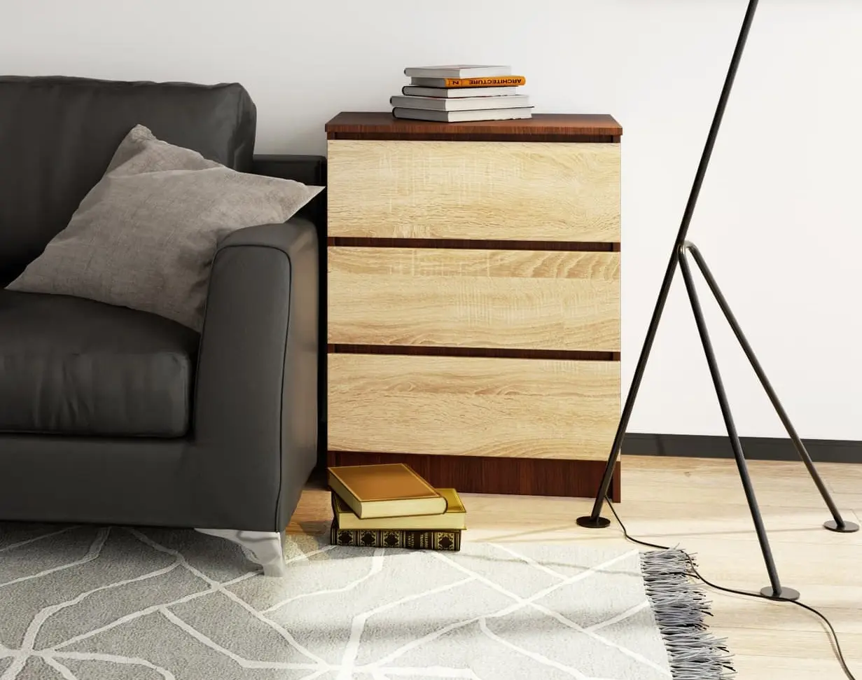 Comoda Akord K60 3SZ (Wenge/Sonoma Oak)