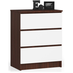 Comoda Akord K60 3SZ (Wenge/White) Thumb