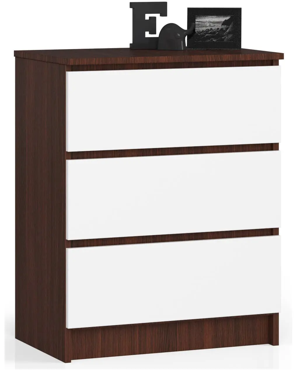Comoda Akord K60 3SZ (Wenge/White) - 3