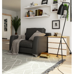 Comoda Akord K60 3SZ (White/Sonoma)