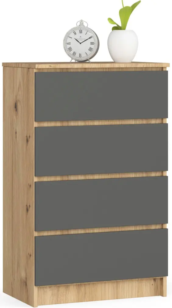 Комод Akord K60 4SZ (Artisan Oak/Graphite Grey)