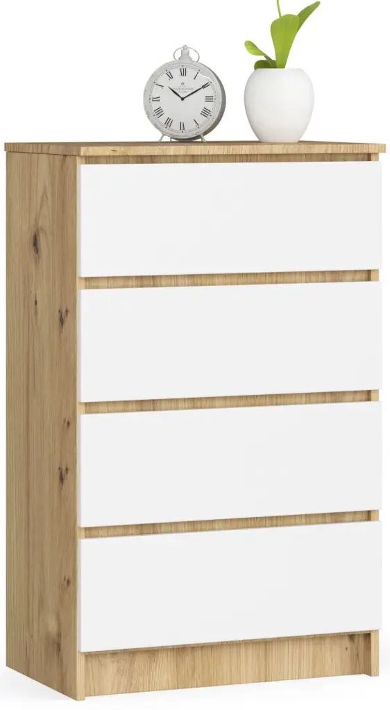 Comoda Akord K60 4SZ (Artisan Oak/White)