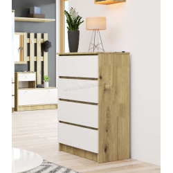 Comoda Akord K60 4SZ (Artisan Oak/White)