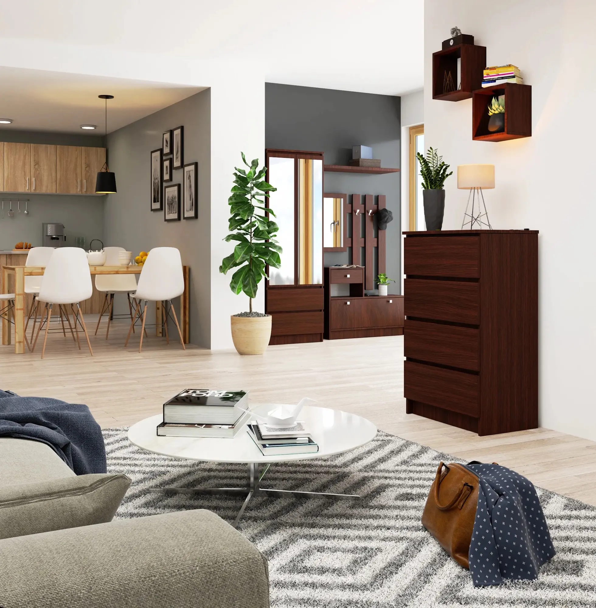 Comoda Akord K60 4SZ (Wenge)