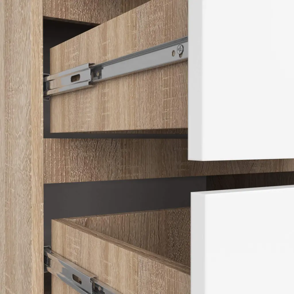 Комод Akord K60 4SZ (White/Sonoma)