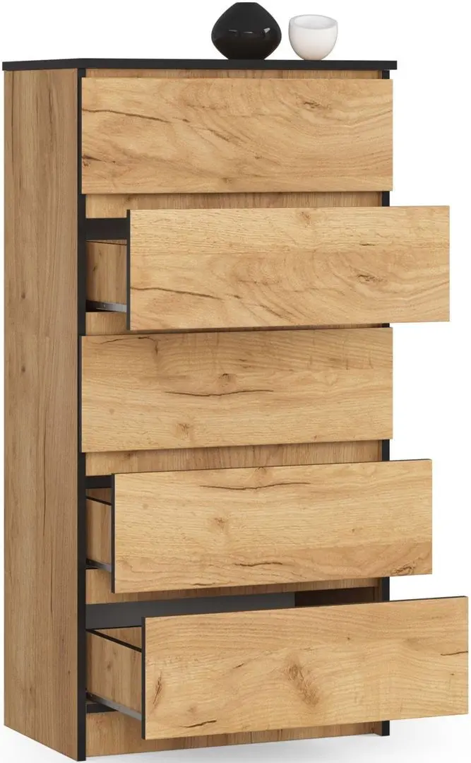 Comoda Akord K60 5SZ (Craft Oak)