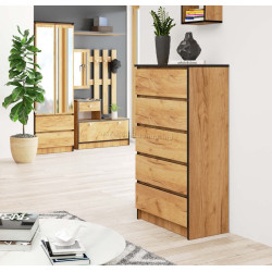 Comoda Akord K60 5SZ (Craft Oak)