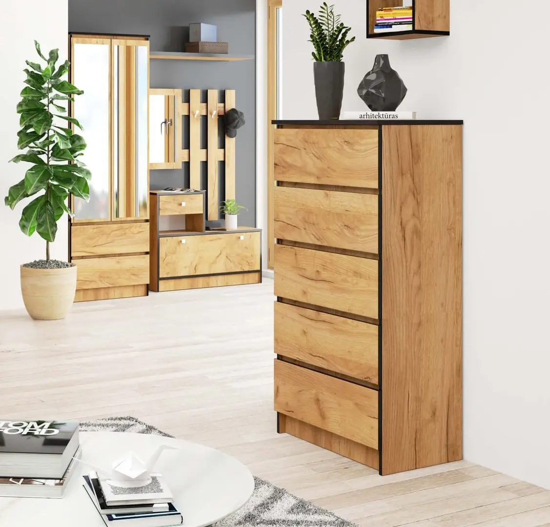 Comoda Akord K60 5SZ (Craft Oak)