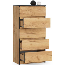 Comoda Akord K60 5SZ (Craft Oak) Thumb