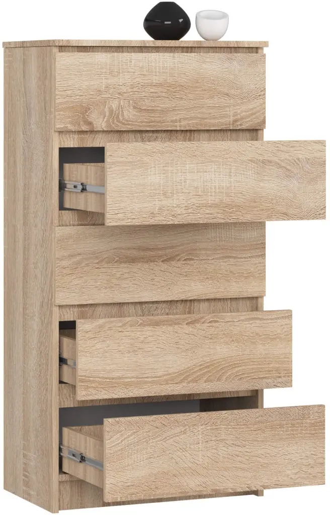 Comoda Akord K60 5SZ (Sonoma Oak)