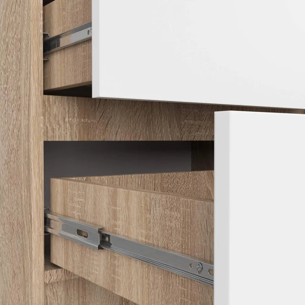 Comoda Akord K60 5SZ (Sonoma Oak/White)