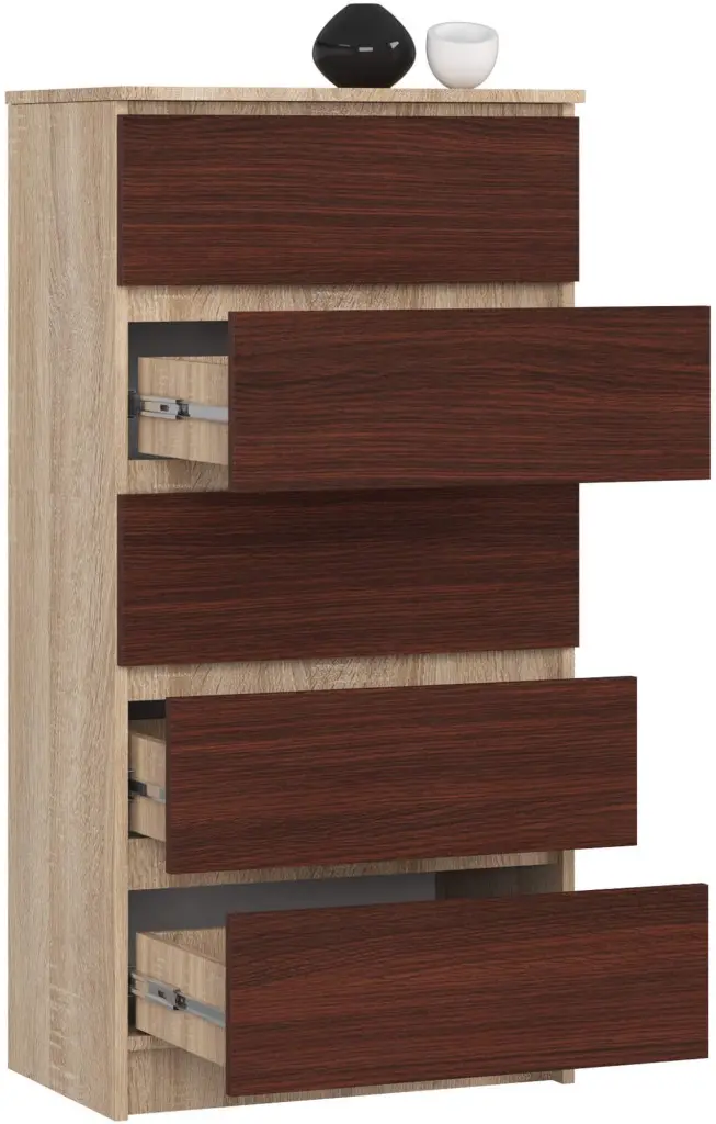 Комод Akord K60 5SZ (Wenge/Sonoma)