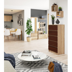 Комод Akord K60 5SZ (Wenge/Sonoma)