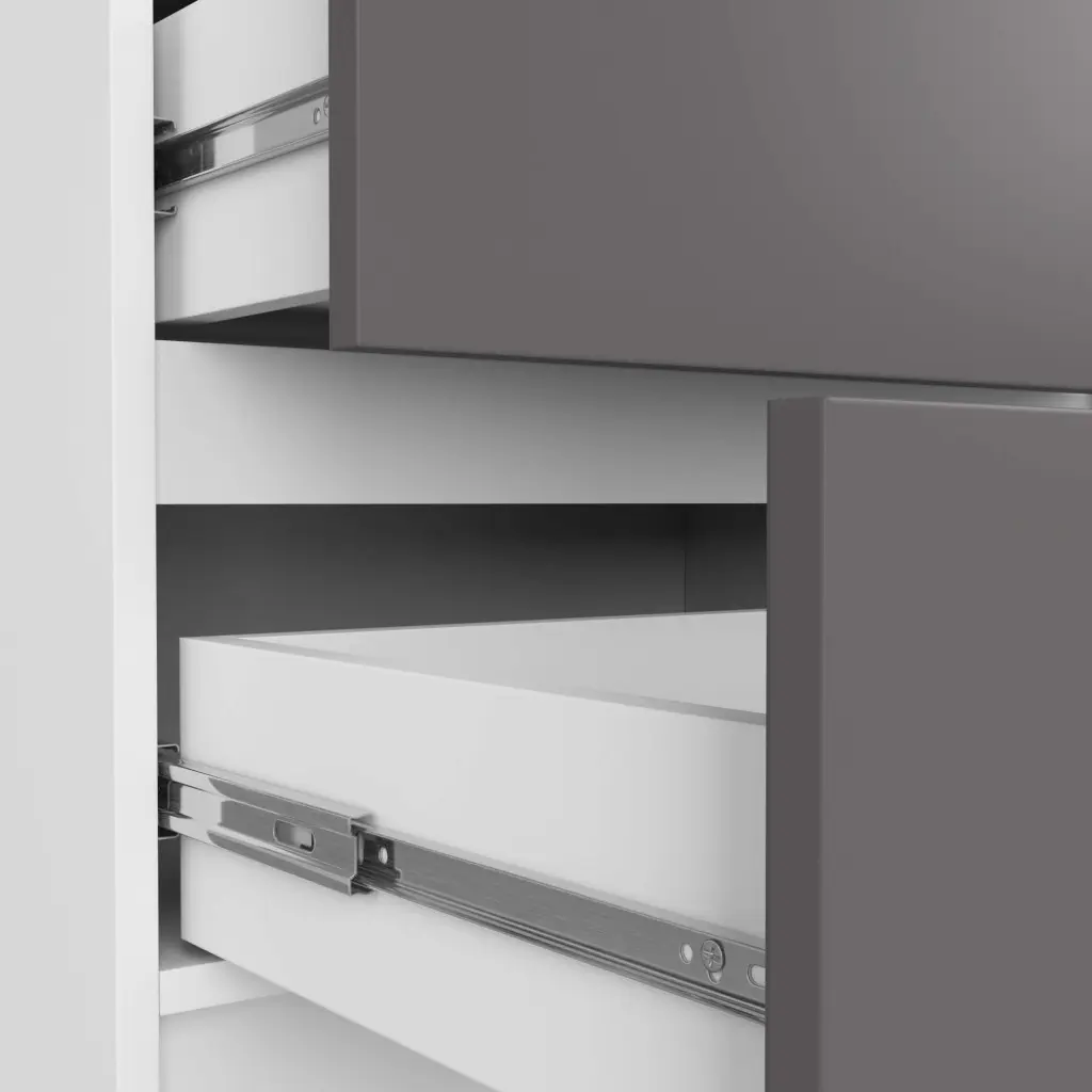 Comoda Akord K60 5SZ (White/Graphite Grey)