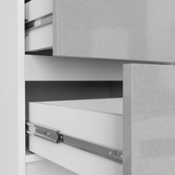 Комод Akord K60 5SZ (White/Metallic Gloss) Thumb