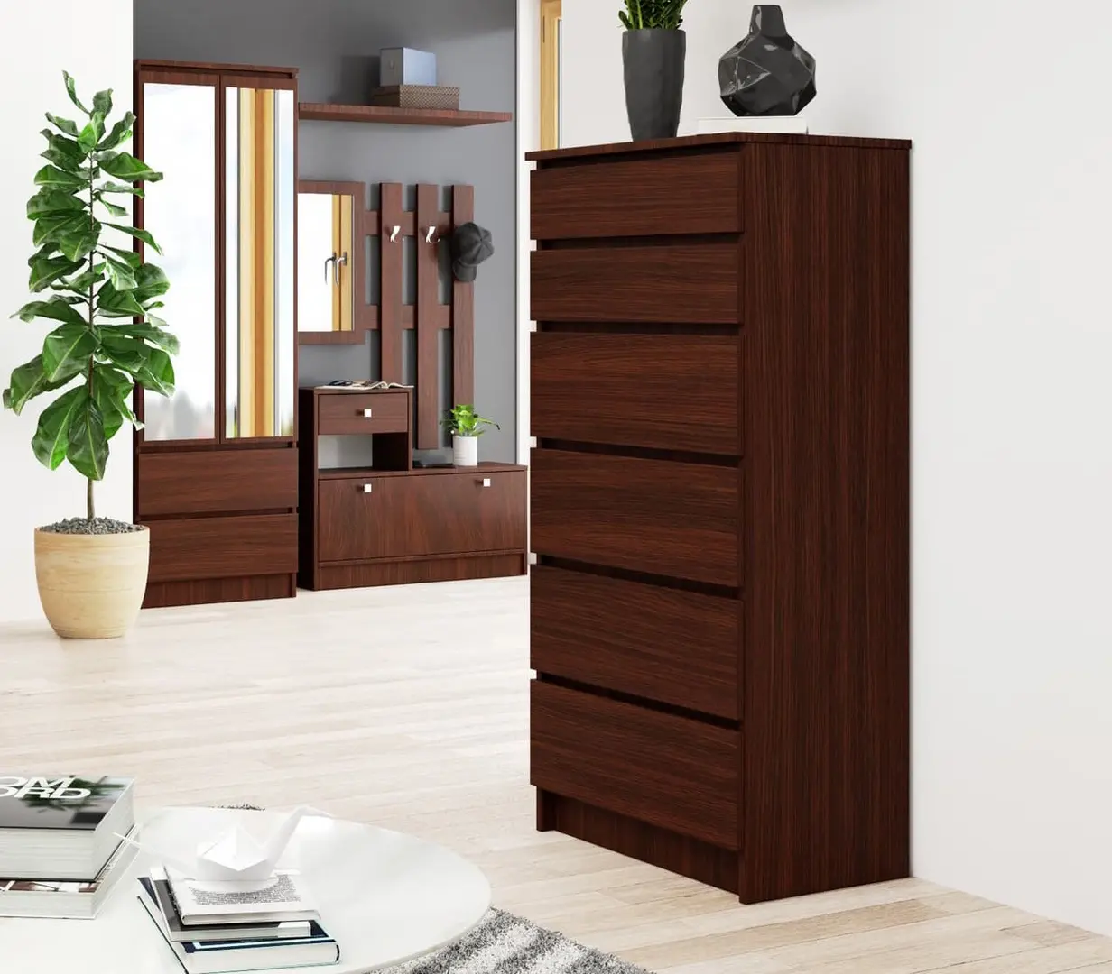 Comoda Akord K60 6SZ CLP PK (Wenge)