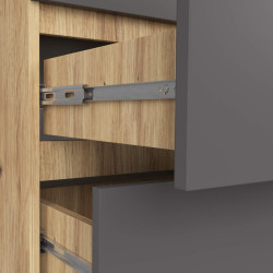 Комод Akord K60 6SZ (Graphite Grey/Artisan Oak) Thumb