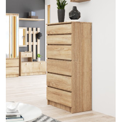 Comoda Akord K60 6SZ (Sonoma Oak)