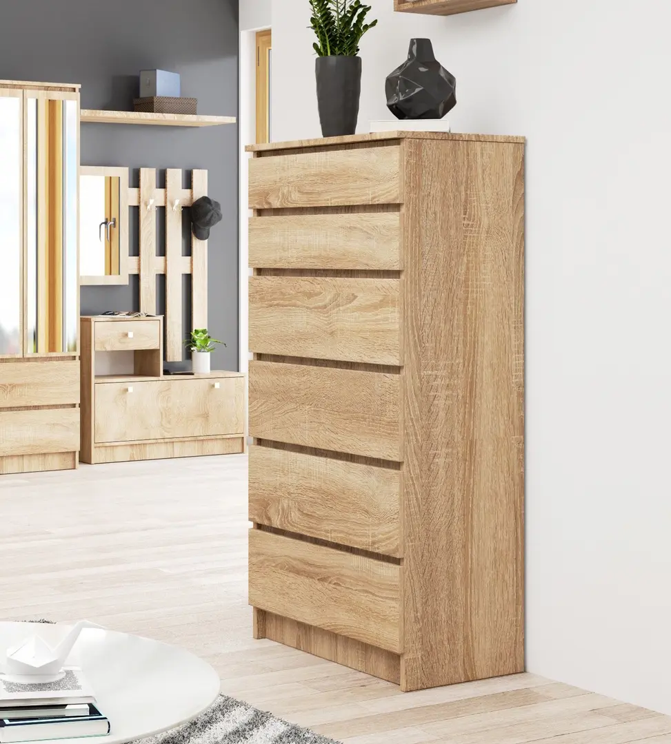 Комод Akord K60 6SZ (Sonoma Oak)