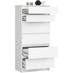 Comoda Akord K60 6SZ (White) Thumb