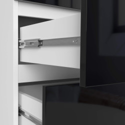 Comoda Akord K60 6SZ (White/Black Gloss) Thumb