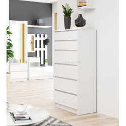 Комод Akord K60 6SZ (White Gloss)