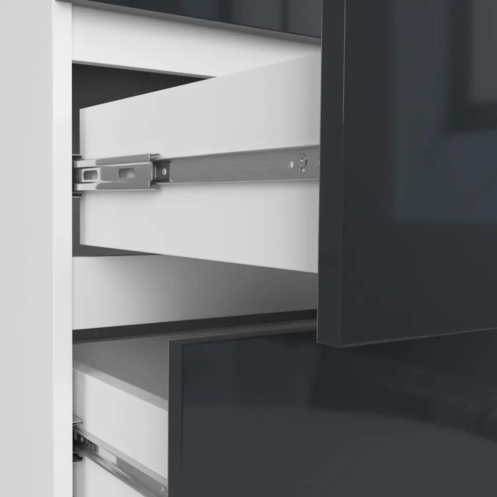 Комод Akord K60 6SZ (White/Graphite Gloss)