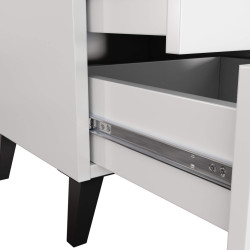 Комод Akord Mobi 40см 3SZ (White/Black) Thumb