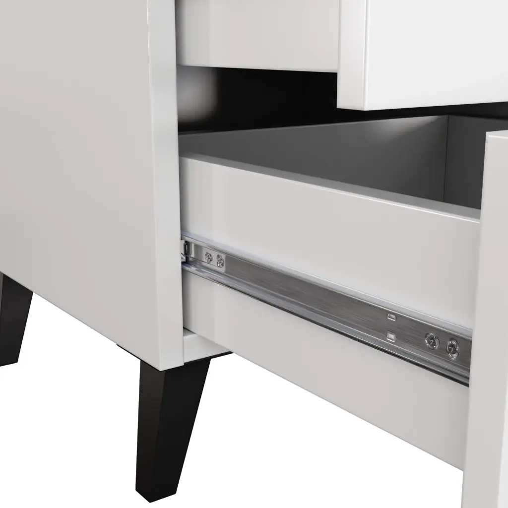 Комод Akord Mobi 40см 3SZ (White/Black)