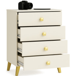 Comoda Akord Mobi 60cm 4SZ (Cashmere/Gold) Thumb