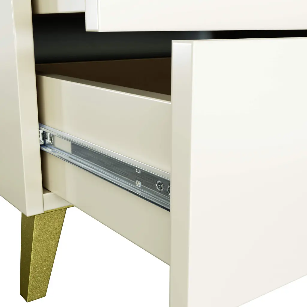 Comoda Akord Mobi 60cm 4SZ (Cashmere/Gold)