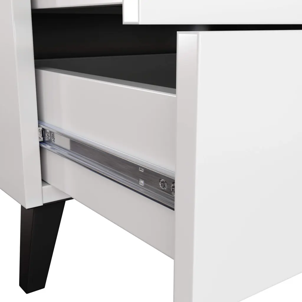 Comoda Akord Mobi 60cm 6SZ (White/Black)