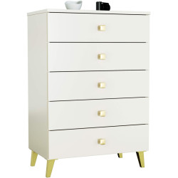 Comoda Akord Mobi K60 5SZ (Cashmere/Gold) Thumb