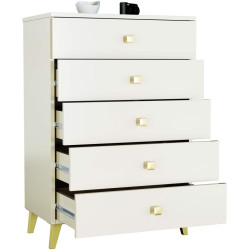 Comoda Akord Mobi K60 5SZ (Cashmere/Gold) Thumb