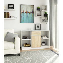 Tumba Akord B-17 120cm (Sonoma/White)