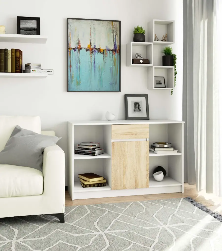 Тумба Akord B-17 120cm (Sonoma/White)