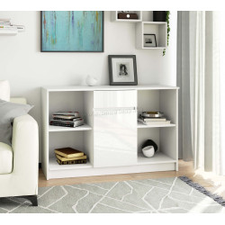 Тумба Akord B-17 120см 1D 1SZ (White/Glossy White)