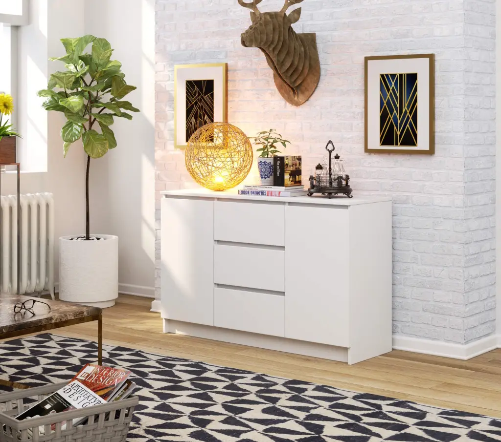 Тумба Akord K016 2D 3SZ (White)