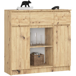 Тумба Akord K100 2D 3SZ 1P (Artisan Oak) Thumb